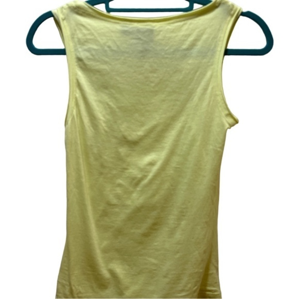 Worth New York Pistachio Skinny Ruched lightweight sleeveless scoop neck tank - Picture 7 of 10